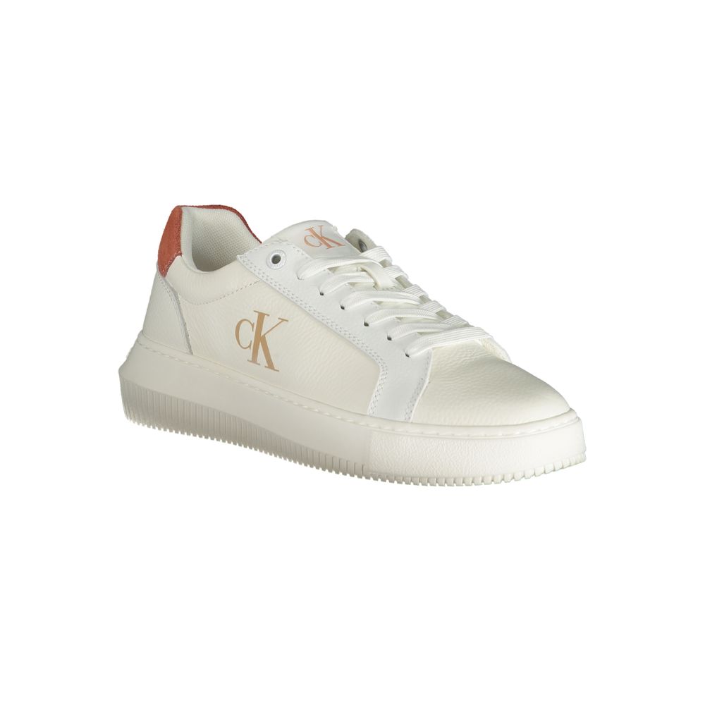 Calvin Klein White Polyurethane Women Sneaker