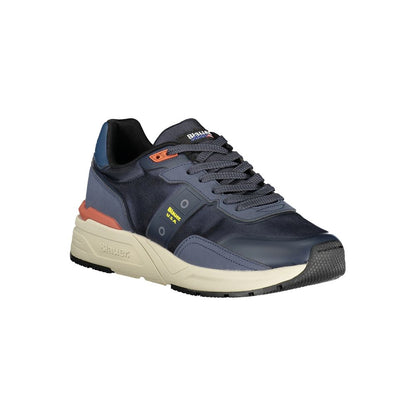 Blauer Blue Polyester Athletic Sneakers Blauer