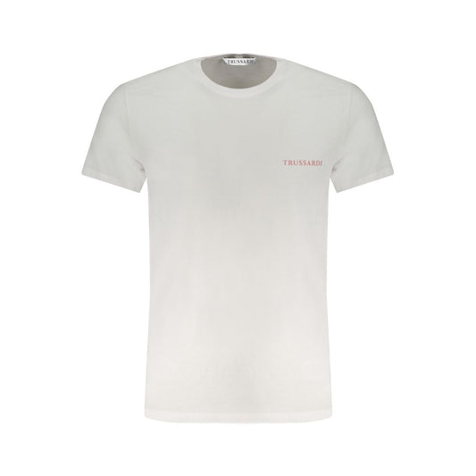 Trussardi White Cotton Men T-Shirt