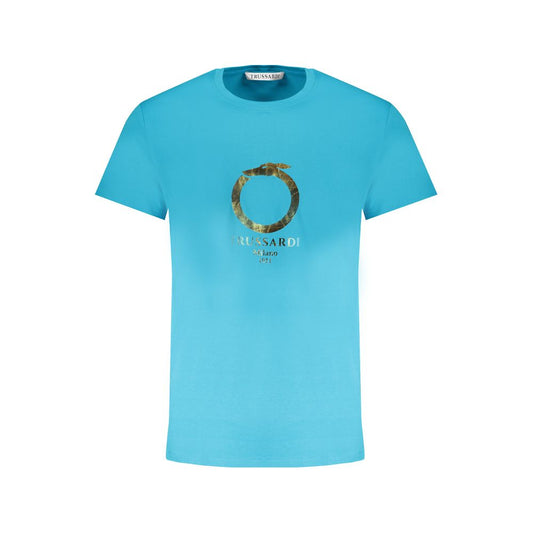 Trussardi Blue Cotton T-Shirt Trussardi