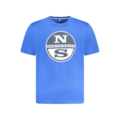 North Sails Blue Cotton Men's T-Shirt