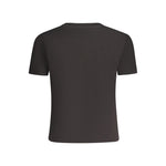 Calvin Klein Black Cotton Women T-Shirt CA-34458-XS
