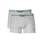 Aeronautica Militare Brown Cotton Men Boxer AE-37909-M