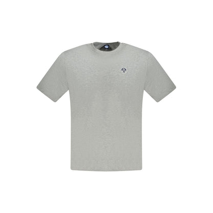 North Sails Grigio Cotton Men T-Shirt
