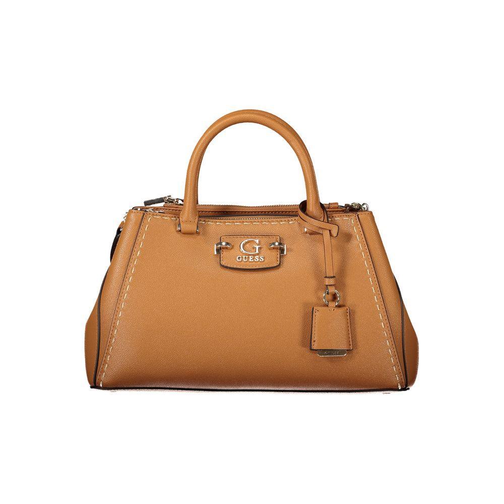Front view with bag zipped and handles upright.