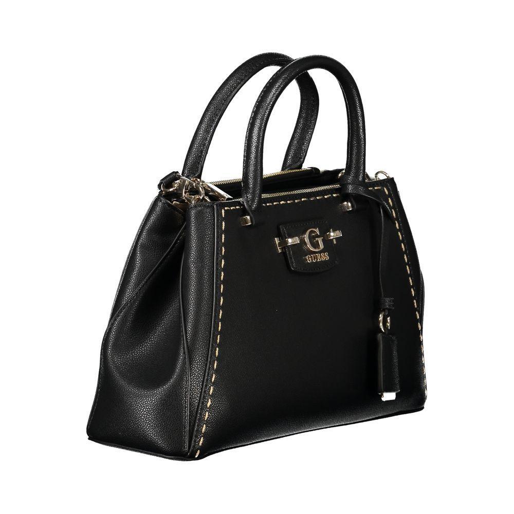 Front view with bag zipped and handles upright.