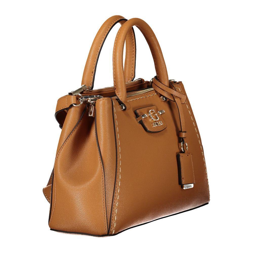 Front view with bag zipped and handles upright.