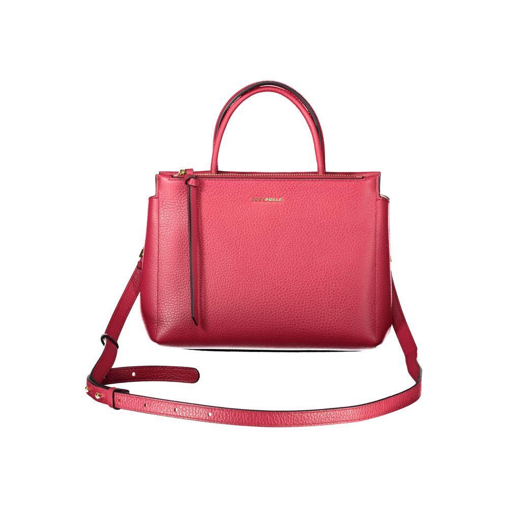 Front view with bag zipped and handles upright.