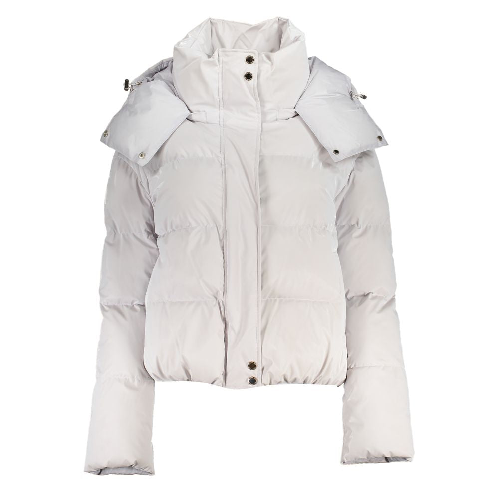 Patrizia Pepe Bianco Poliuretano Women's Jacket