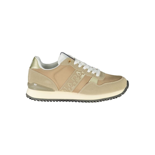 Napapijri Beige Polyester Women Sneaker