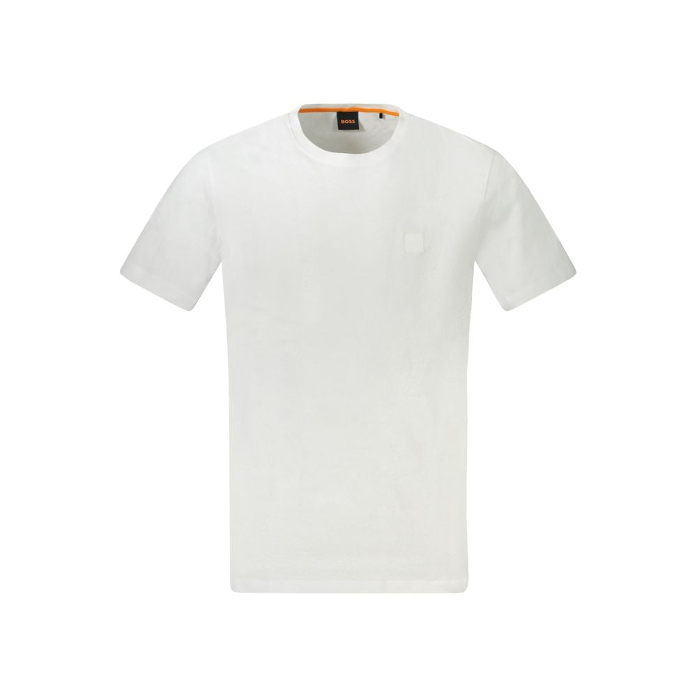 Hugo Boss White Cotton Men T-Shirt BO-33133-XL