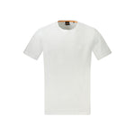 Hugo Boss White Cotton Men T-Shirt BO-33133-XL