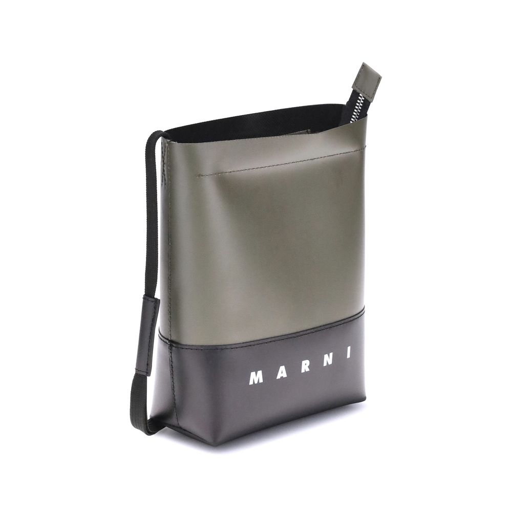 Marni Bicolor Polyester Shoulder Bag
