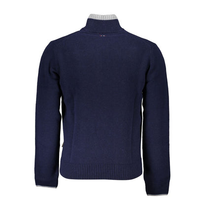 Napapijri Blue Tessuto Men's Sweater