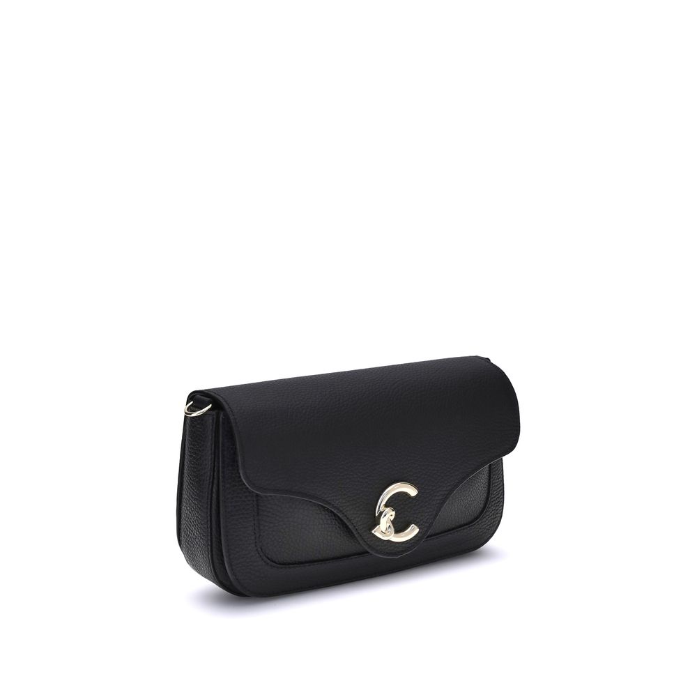 Coccinelle Black Calf Leather Bos Taurus Shoulder Bag