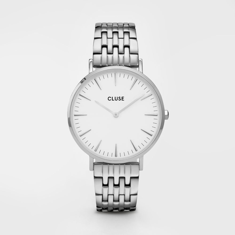 Cluse Silver Stainless Steel Dress Watch