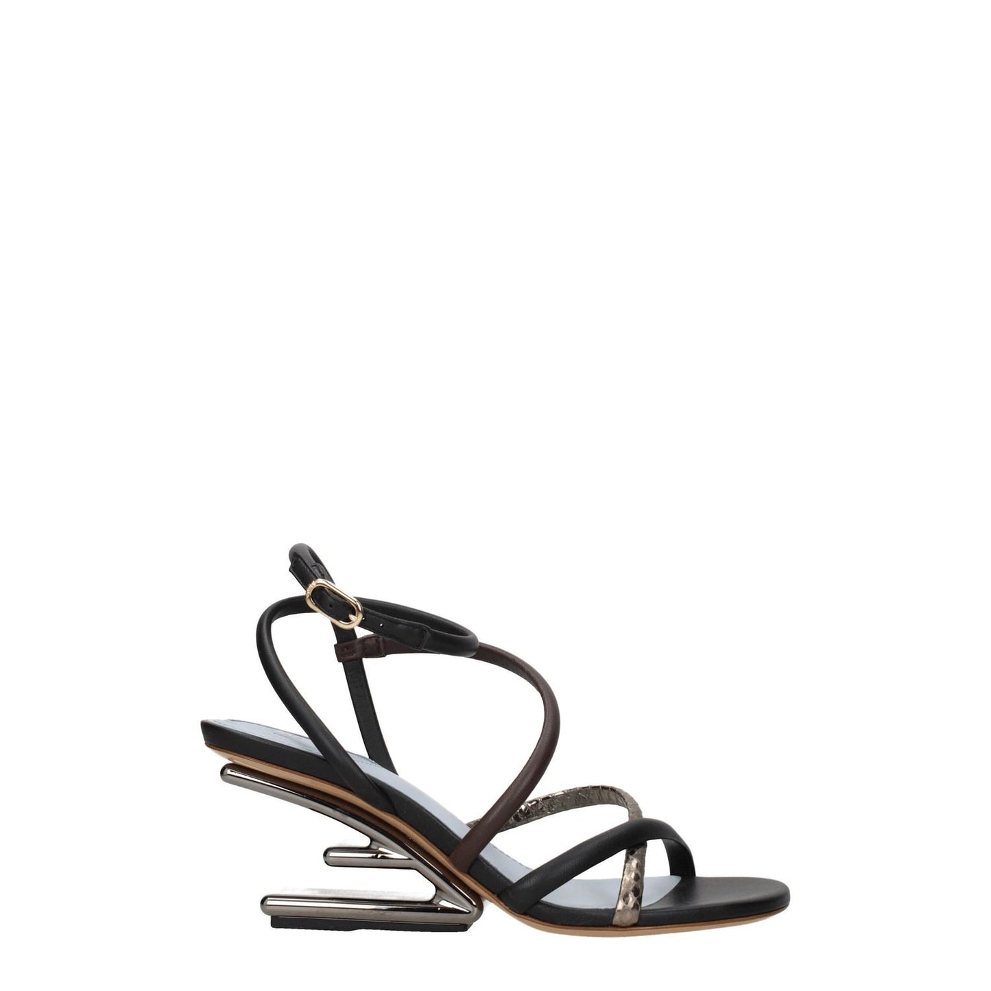 Fendi Multicolor Leather Flat Sandals 1728,75667636384,EU37.5/US7.5,EU37/US7,EU38.5/US8.5,Fendi,Flat - Sandals - Shoes,Multicolor,New with tags,Sandals - Shoes,Shoes,Women