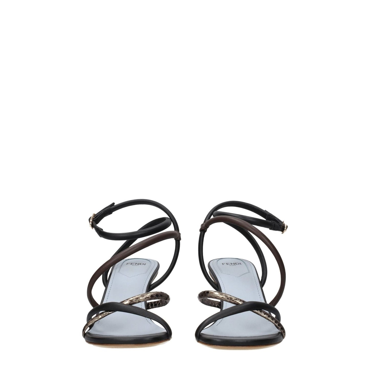 Fendi Multicolor Leather Flat Sandals 1728,75667636384,EU37.5/US7.5,EU37/US7,EU38.5/US8.5,Fendi,Flat - Sandals - Shoes,Multicolor,New with tags,Sandals - Shoes,Shoes,Women