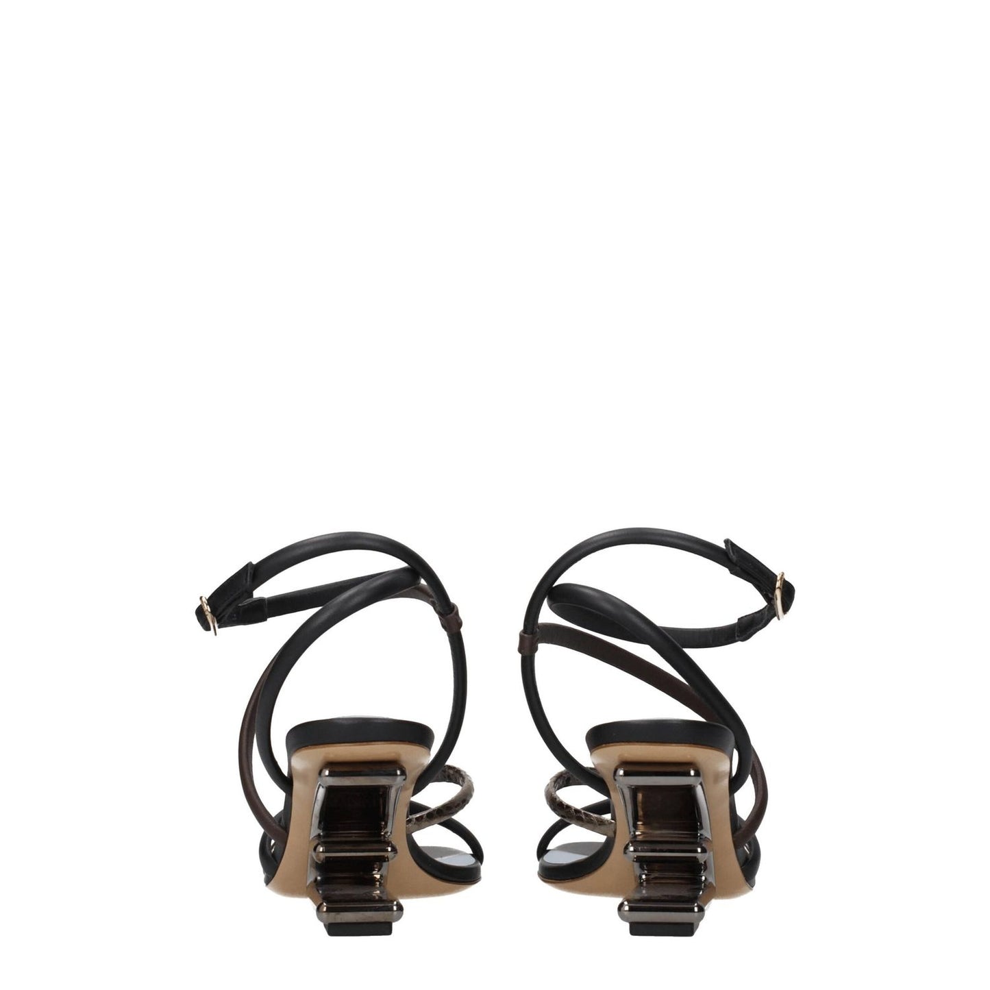 Fendi Multicolor Leather Flat Sandals 1728,75667636384,EU37.5/US7.5,EU37/US7,EU38.5/US8.5,Fendi,Flat - Sandals - Shoes,Multicolor,New with tags,Sandals - Shoes,Shoes,Women