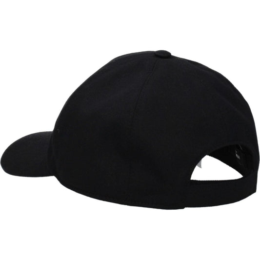 Versace Black Cotton Caps (Baseball Hat)