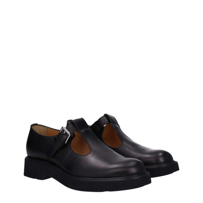 Church's Black Leather Oxfords And Derbies 1728,75667636384,Black,Church's,EU37.5/US7.5,EU39/US9,New with tags,Oxfords and Derbies - Shoes,Shoes,Women
