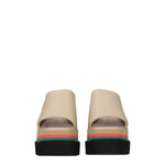 Stella McCartney Beige Leather Slippers Sandals