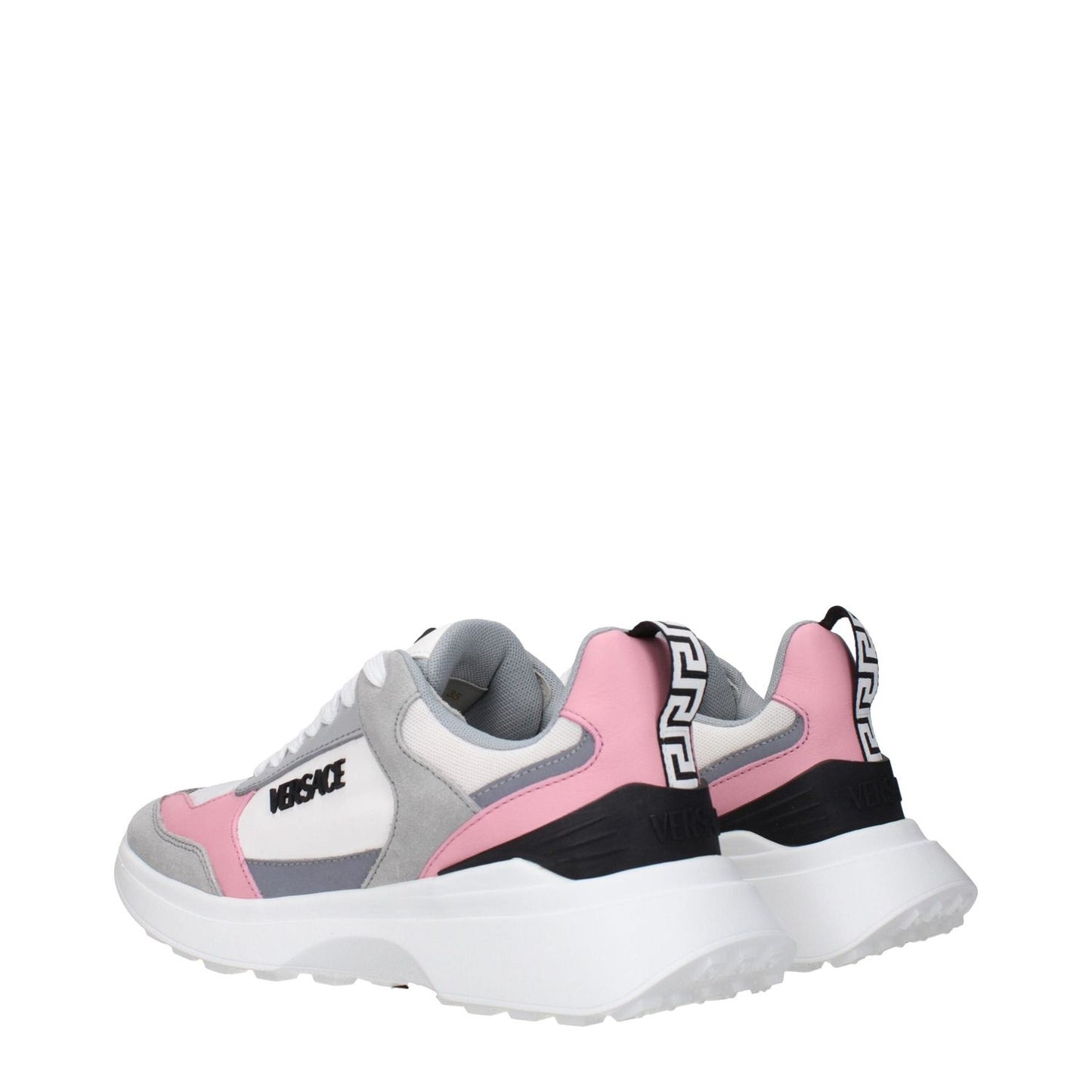 Versace White Fabric Sneakers