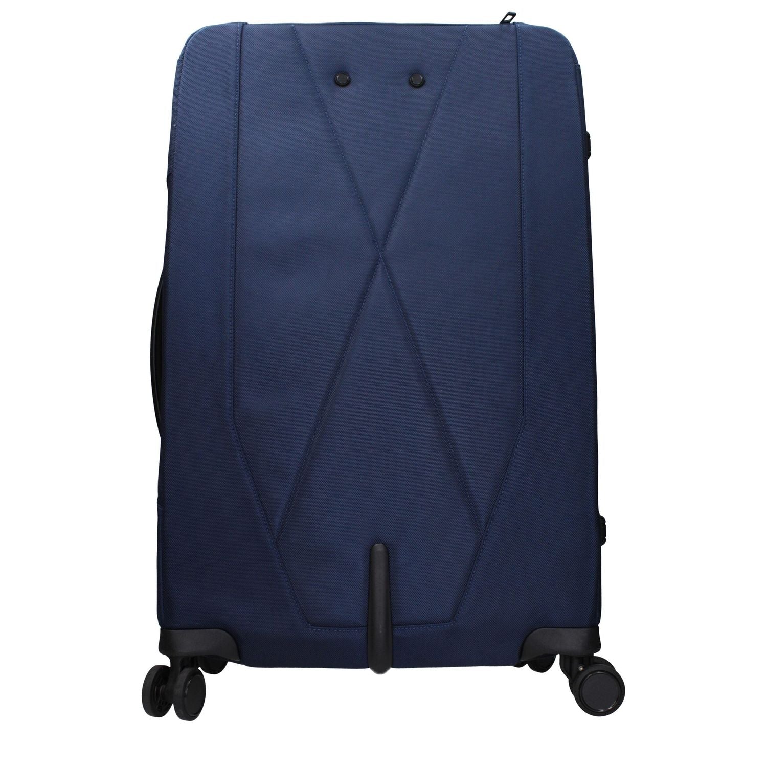 Front view with bag zipped and handles upright.