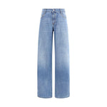 Ermanno Scervino Wide leg Jeans ER-D477P367GKW94037-IT38 | S