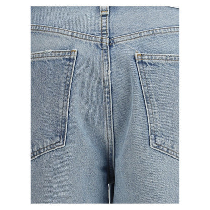 Agolde Light Blue Cotton Jeans Denim