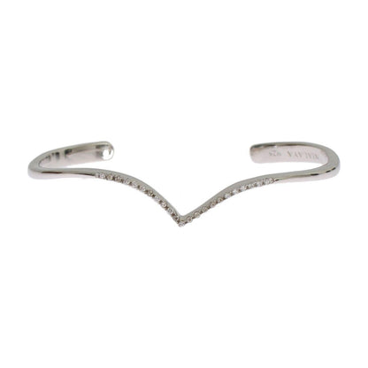 Nialaya Skyfall CZ 925 Silver Bangle Bracelet Nialaya