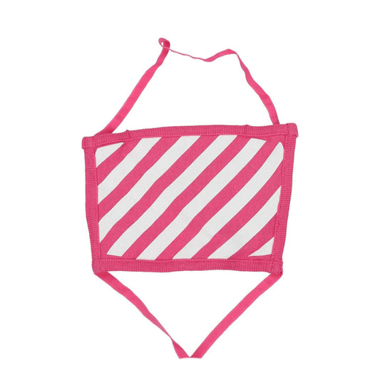 Off-White Pink Cotton Facemask