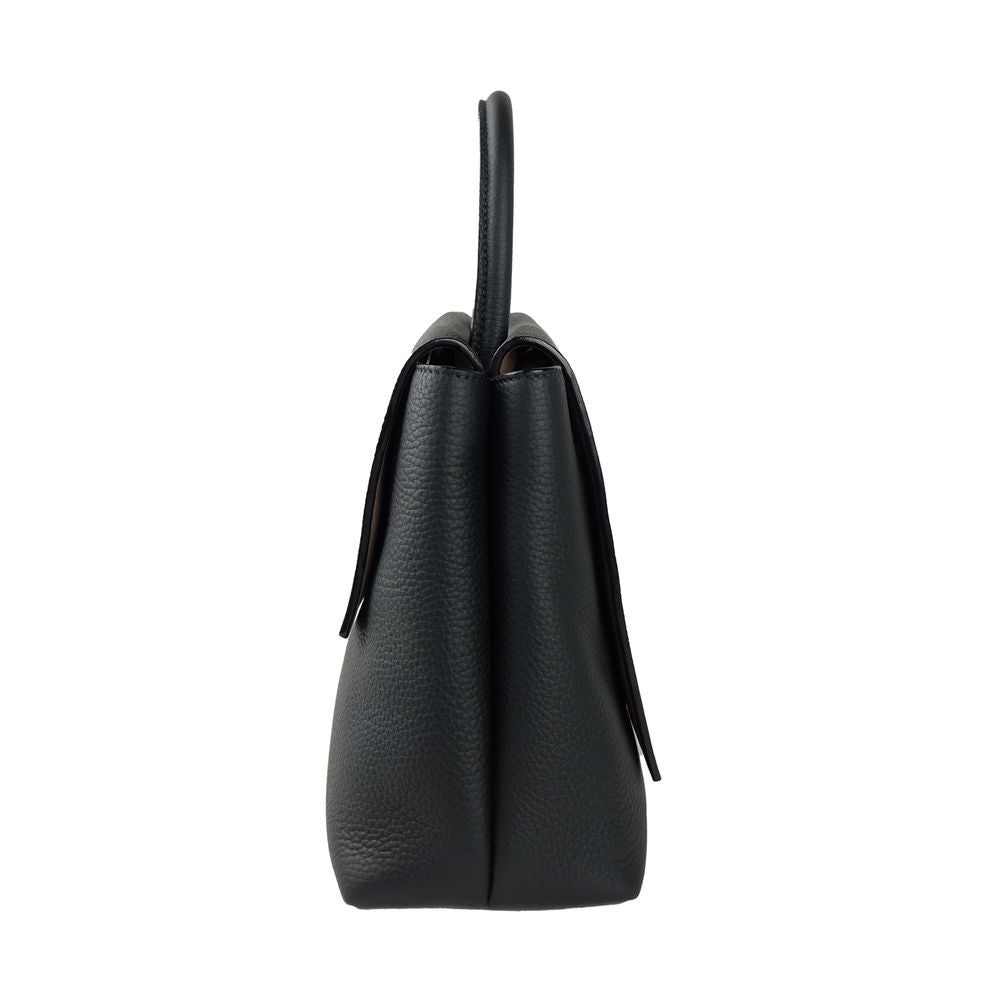 Front view with bag zipped and handles upright.