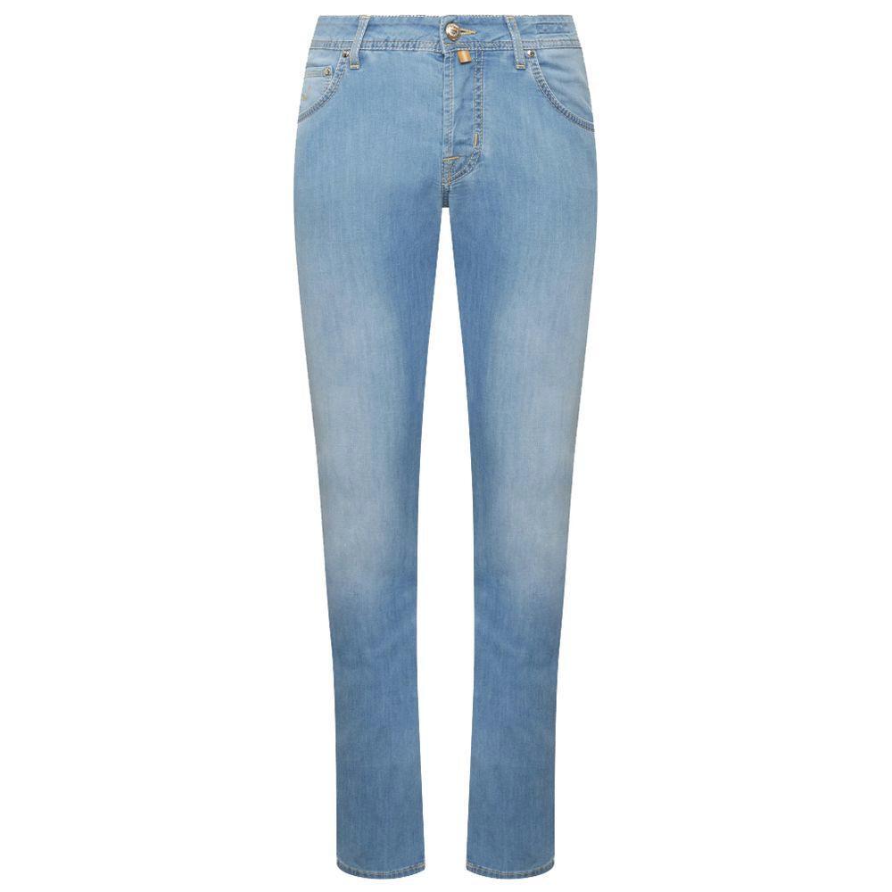 Jacob Cohen Blue Cotton Jeans & Pant
