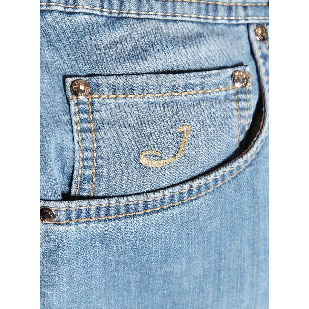 Jacob Cohen Blue Cotton Jeans & Pant