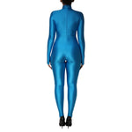 Dolce & Gabbana Blue Nylon Turtleneck Bodycon Jumpsuit  Dress