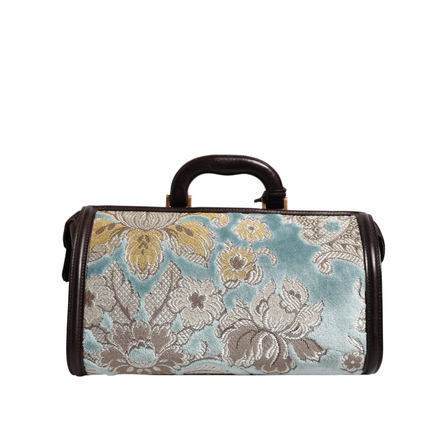 Front view with bag zipped and handles upright.