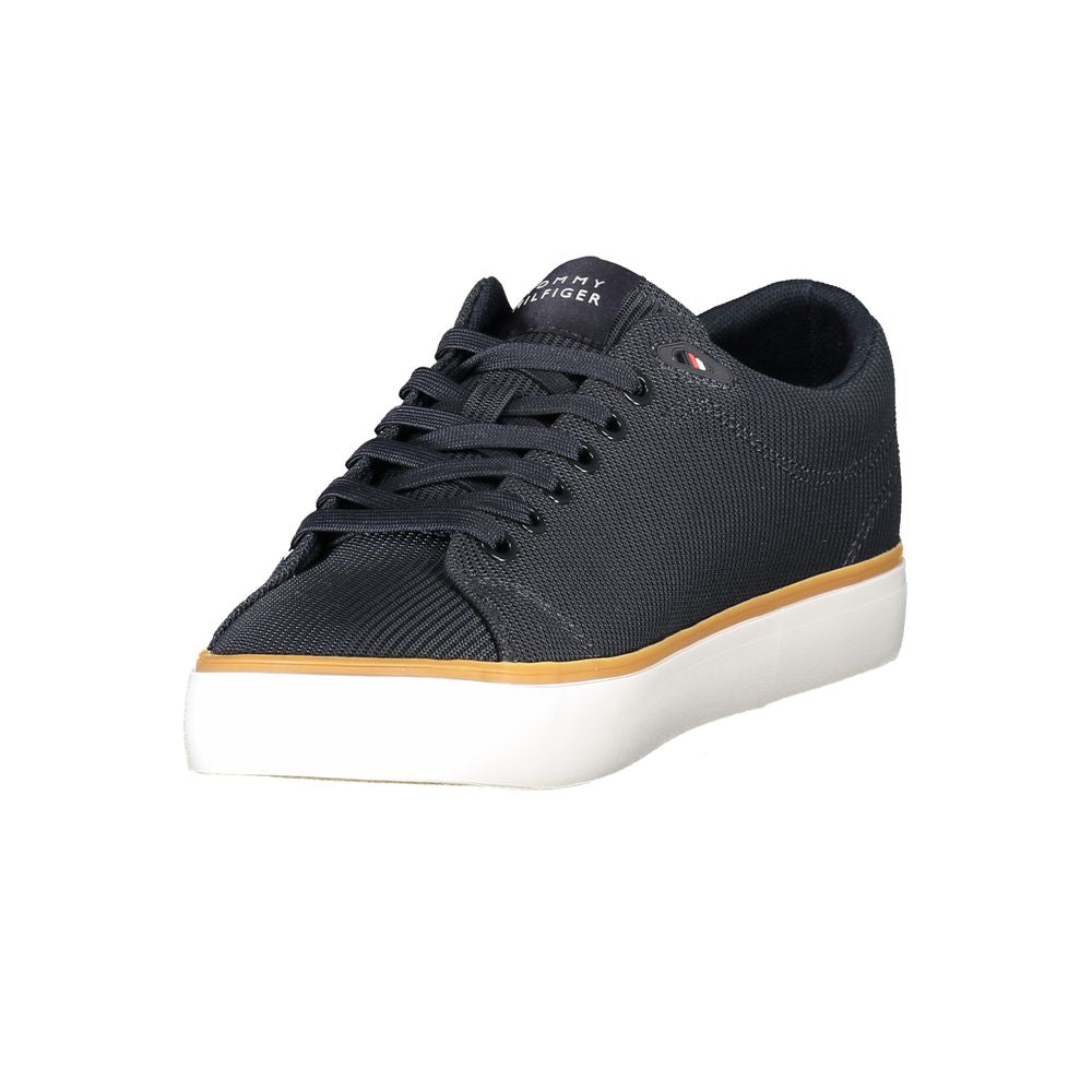 Tommy Hilfiger Blue Polyester Men Sneaker 1728,67403481248,Athletic - Sneakers - Shoes,Blue,EU40/US7,EU41/US8,EU42/US9,EU43/US10,EU44/US11,EU45/US12,EU46,Men,New with tags,Shoes,Sneakers - Shoes,Tommy Hilfiger