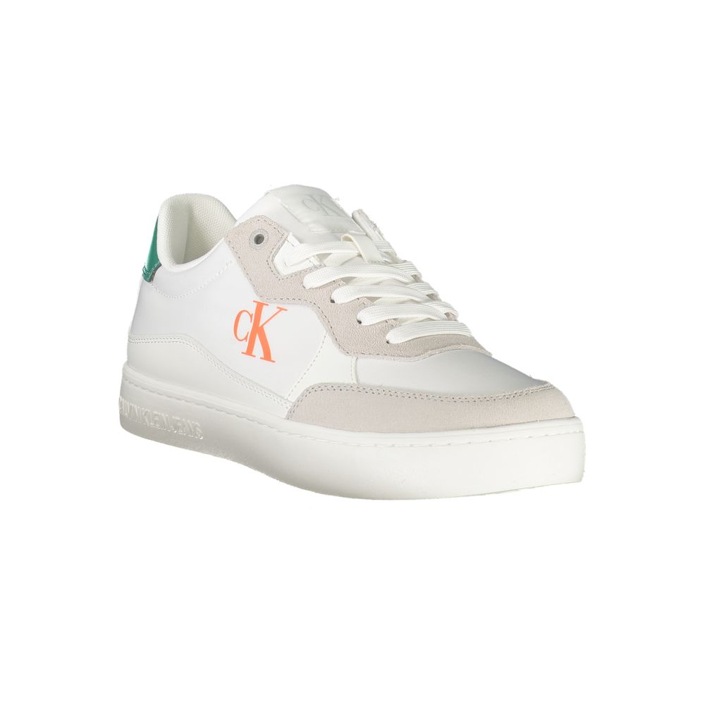 Calvin Klein Bianco Polyurethane Men Sneaker 1728,67403481248,Athletic - Sneakers - Shoes,Calvin Klein,EU40/US7,EU41/US8,EU42/US9,EU43/US10,EU44/US11,EU45/US12,Men,New with tags,Shoes,Sneakers - Shoes,White