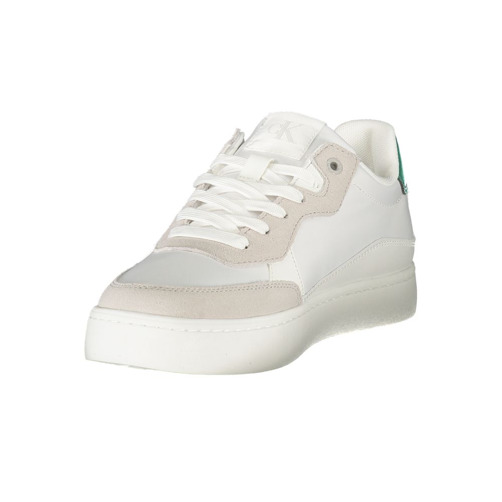 Calvin Klein Bianco Polyurethane Men Sneaker 1728,67403481248,Athletic - Sneakers - Shoes,Calvin Klein,EU40/US7,EU41/US8,EU42/US9,EU43/US10,EU44/US11,EU45/US12,Men,New with tags,Shoes,Sneakers - Shoes,White