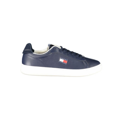 Tommy Hilfiger Blue Polyurethane Men Sneaker 1728,67403481248,Athletic - Sneakers - Shoes,Blue,EU40/US7,EU41/US8,EU42/US9,EU43/US10,EU44/US11,EU45/US12,EU46,Men,New with tags,Shoes,Sneakers - Shoes,Tommy Hilfiger