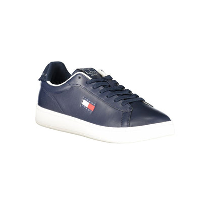 Tommy Hilfiger Blue Polyurethane Men Sneaker 1728,67403481248,Athletic - Sneakers - Shoes,Blue,EU40/US7,EU41/US8,EU42/US9,EU43/US10,EU44/US11,EU45/US12,EU46,Men,New with tags,Shoes,Sneakers - Shoes,Tommy Hilfiger