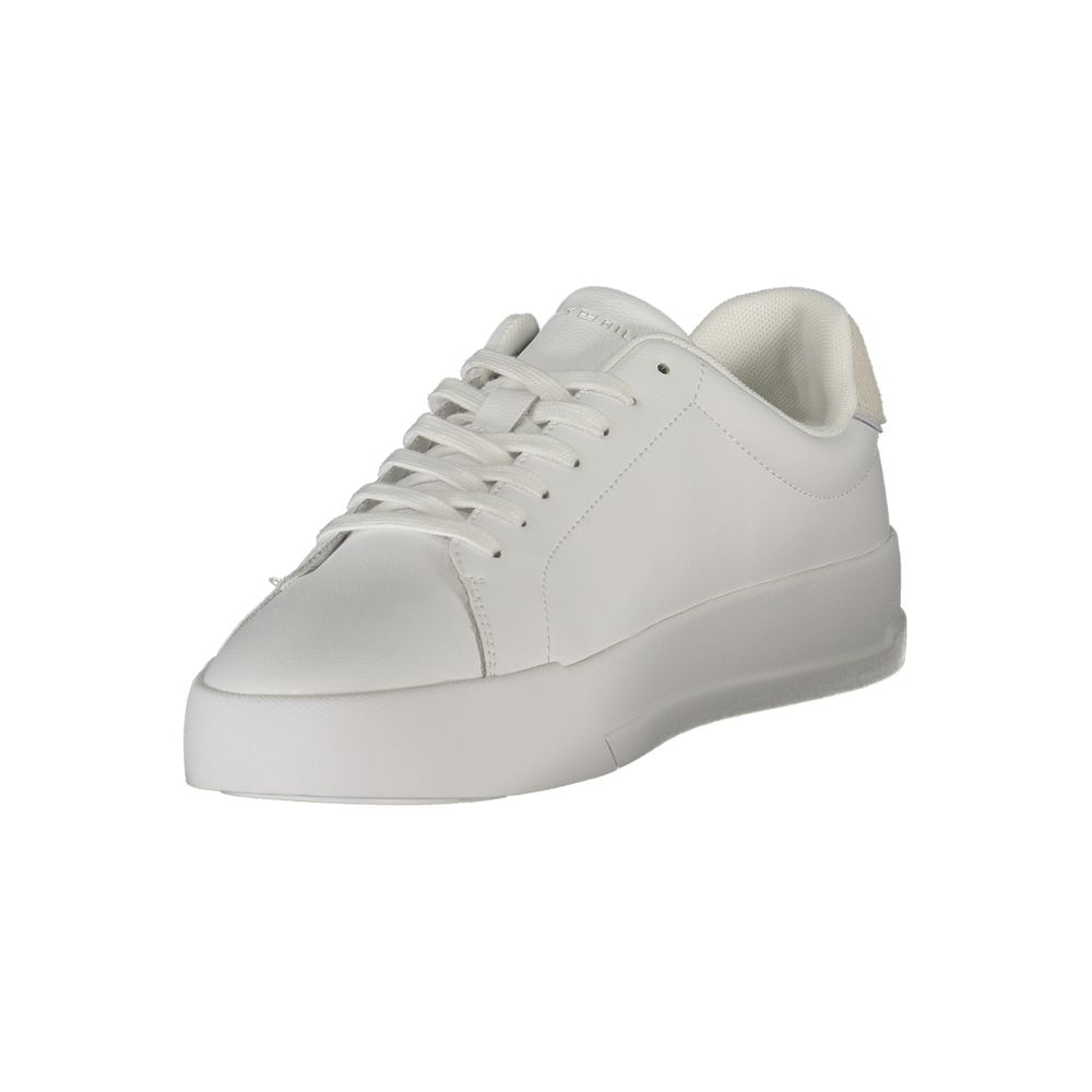 Tommy Hilfiger White Polyurethane Men Sneaker 1728,67403481248,Athletic - Sneakers - Shoes,EU40/US7,EU44/US11,Men,New with tags,Shoes,Sneakers - Shoes,Tommy Hilfiger,White
