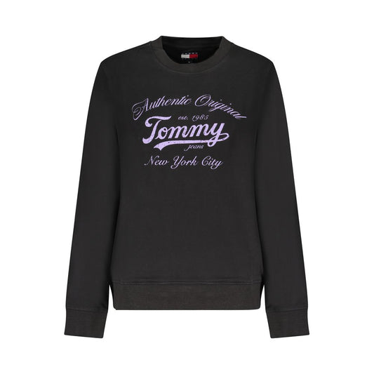 Tommy Hilfiger Black Cotton Women Sweatshirt 1728,67403481248,Black,Clothing,L,M,New with tags,S,Sweaters - Clothing,Sweatshirts - Sweaters - Clothing,Tommy Hilfiger,Women,XL,XS