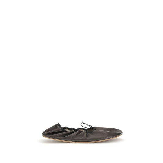The Row Rounded Ballerinas