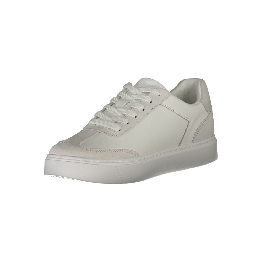 Calvin Klein White Polyurethane Men Sneaker 1728,67403481248,Athletic - Sneakers - Shoes,Calvin Klein,EU40/US7,EU41/US8,EU42/US9,EU43/US10,EU44/US11,EU45/US12,Men,New with tags,Shoes,Sneakers - Shoes,White