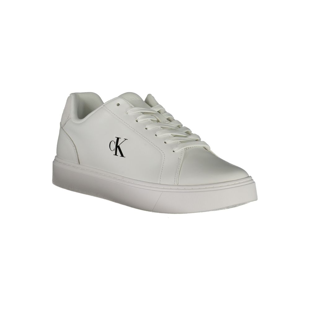 Calvin Klein Bianco Polyurethane Men Sneaker 1728,67403481248,Athletic - Sneakers - Shoes,Calvin Klein,EU40/US7,EU41/US8,EU42/US9,EU43/US10,EU44/US11,EU45/US12,Men,New with tags,Shoes,Sneakers - Shoes,White