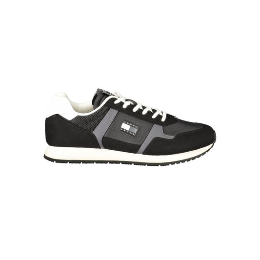 Tommy Hilfiger Nero Polyurethane Men Sneaker 1728,67403481248,Athletic - Sneakers - Shoes,Black,EU40/US7,EU41/US8,EU42/US9,EU43/US10,EU44/US11,EU46,Men,New with tags,Shoes,Sneakers - Shoes,Tommy Hilfiger