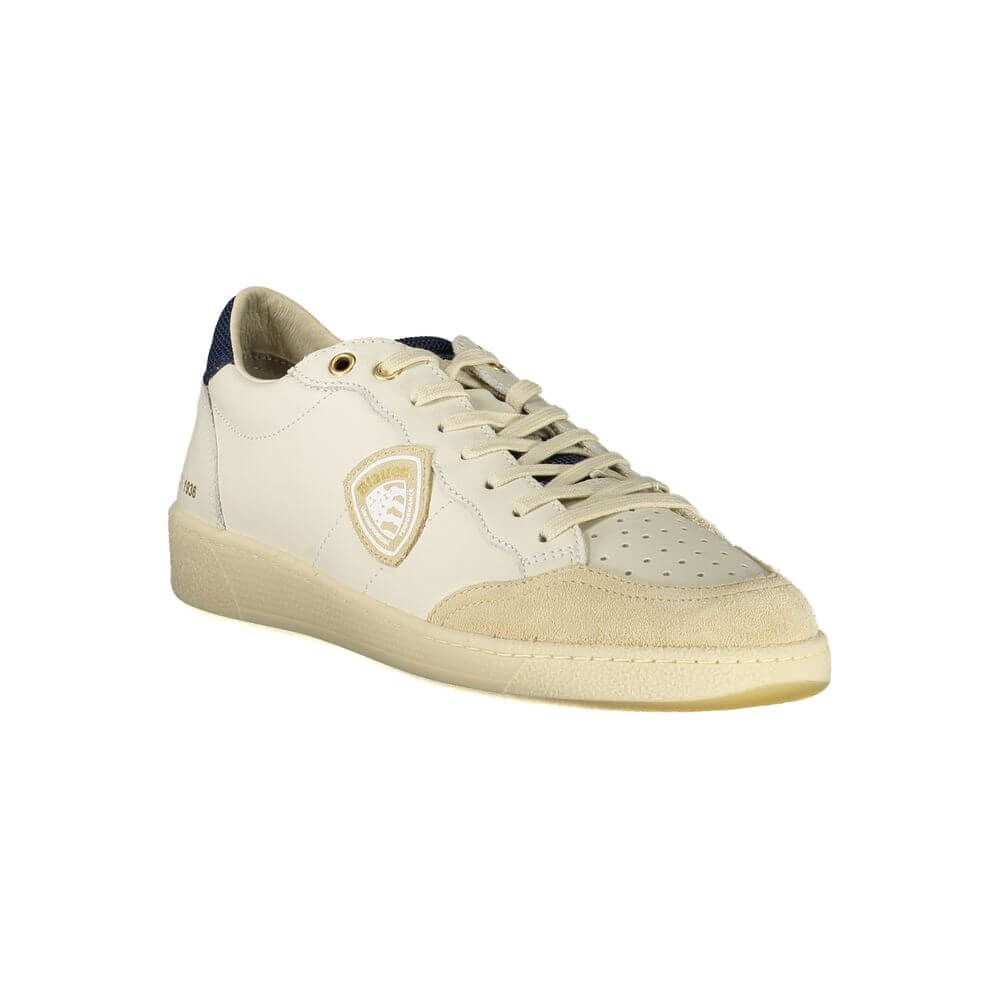 Blauer White Polyurethane Men Sneaker 1728,67403481248,Blauer,EU40/US7,EU41/US8,EU42/US9,EU43/US10,EU44/US11,EU45/US12,Low Tops - Sneakers - Shoes,Men,New with tags,Shoes,Sneakers - Shoes,White