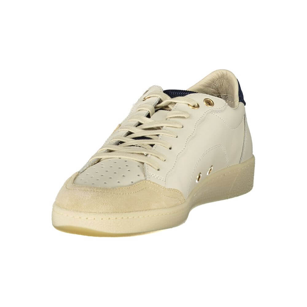 Blauer White Polyurethane Men Sneaker 1728,67403481248,Blauer,EU40/US7,EU41/US8,EU42/US9,EU43/US10,EU44/US11,EU45/US12,Low Tops - Sneakers - Shoes,Men,New with tags,Shoes,Sneakers - Shoes,White